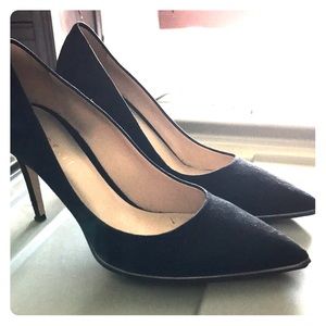 Black M. Gemi suede heels